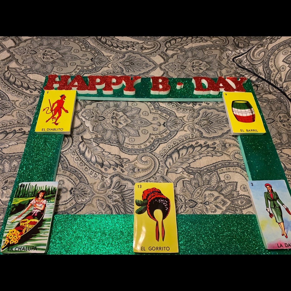 Lotería happy bday board